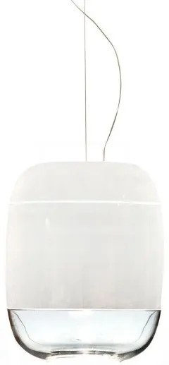 Κρεμαστό Φωτιστικό Οροφής LED 8,5W Dimmable Triac Φυσητό Γυαλί Φ30cm Gong S3 Prandina-1A63003413041-Λευκό 1A63003413041