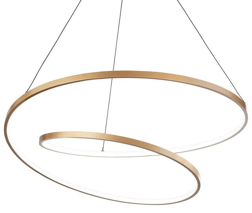 Φωτιστικό Οροφής Oz 269467 80x39/150cm LED 59W 3000K Gold Ideal Lux