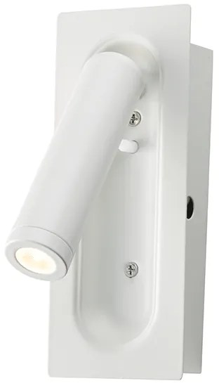 Φωτιστικό Επίτοιχο Aca SF701LEDW AIAS Λευκό (White) 3200K