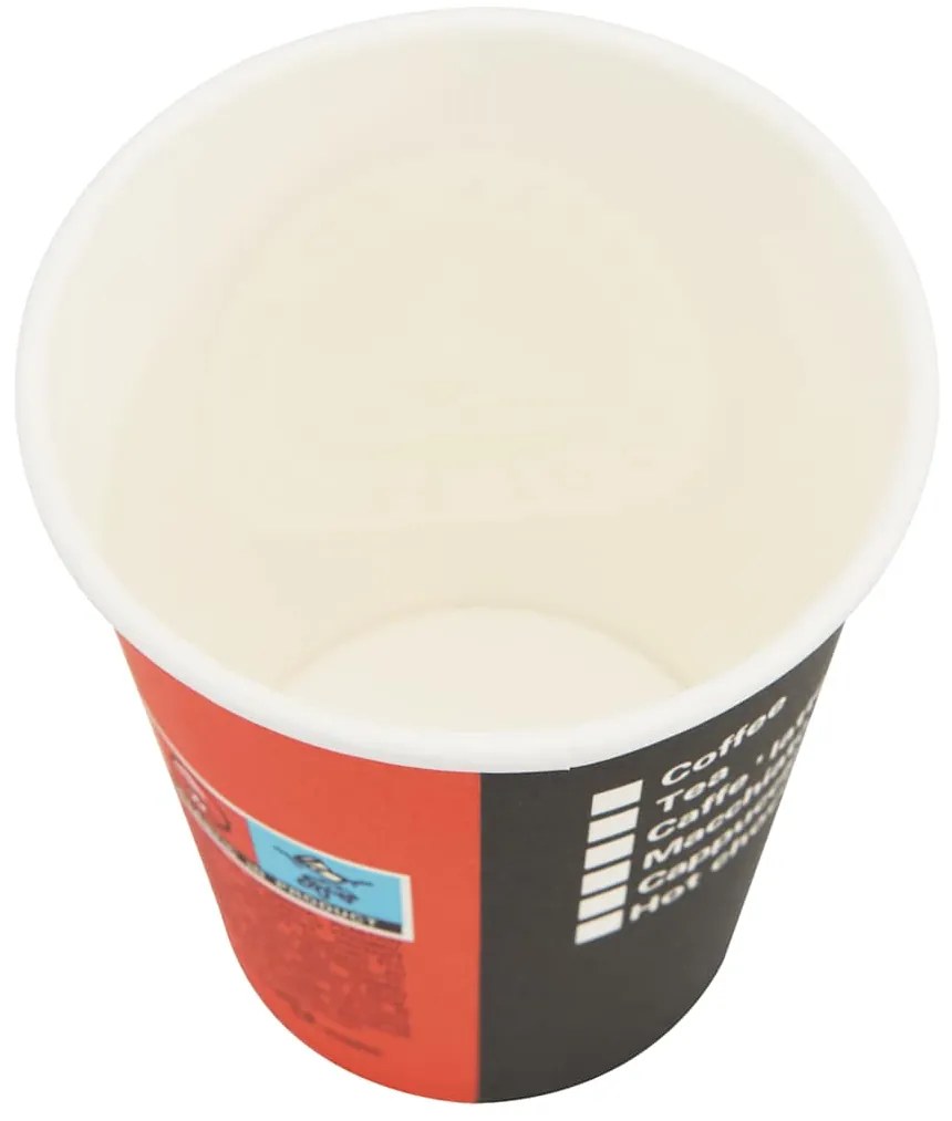 vidaXL Ποτήρια Καφέ μιας Χρήσης 1000 τεμ. 240 ml (8 oz) Χάρτινα