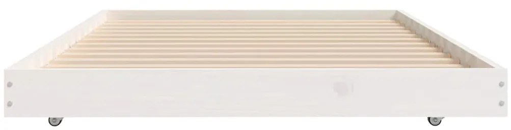 vidaXL Σκελετός Κρεβ. Χωρίς Στρώμα Λευκό 90x190 εκ Μασίφ Πεύκο