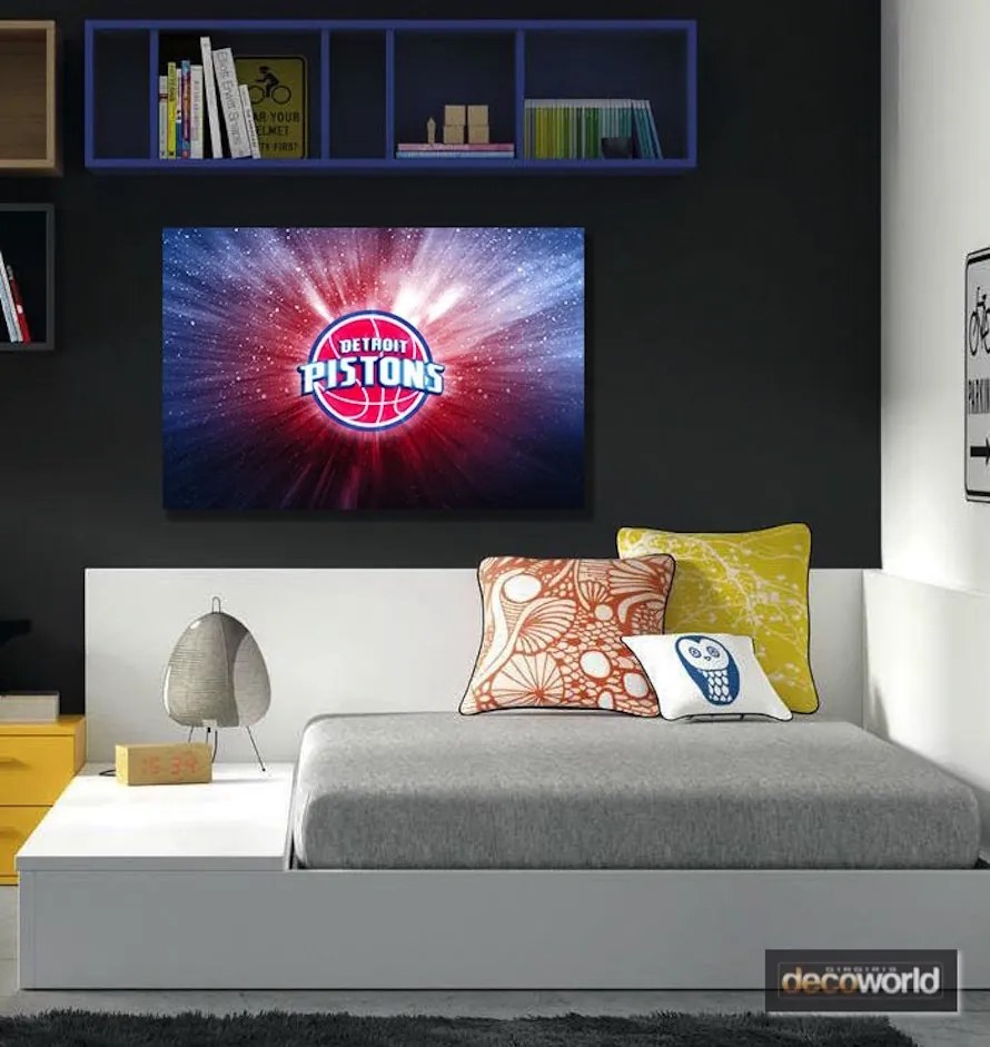 Πίνακας σε καμβά NBA Detroit Pistons KNV712 30cm x 40cm