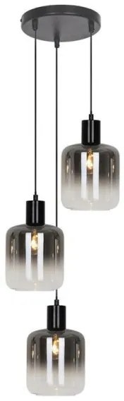 Κρεμαστό Φωτιστικό Οροφής Φιμέ Adam 4278400 Viokef-4278400-Φιμέ/Smoke 4278400