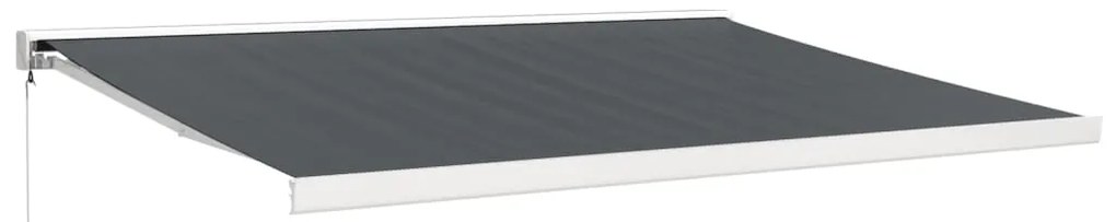 vidaXL Τέντα Πτυσσόμενη Ανθρακί 4 x 3 μ. Ύφασμα και Αλουμίνιο