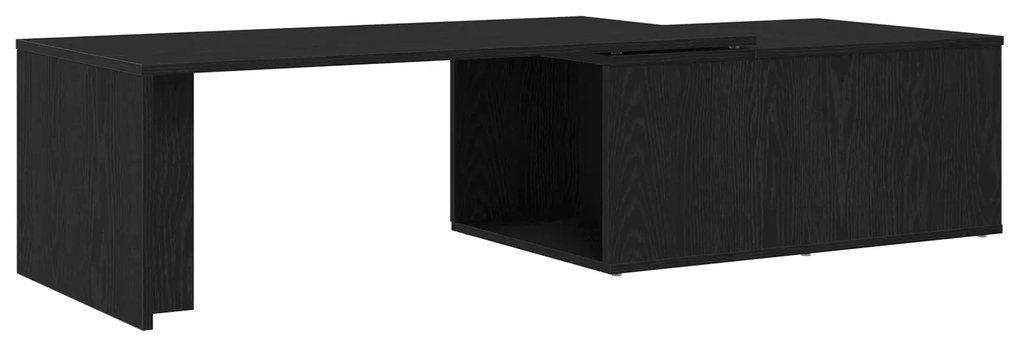 vidaXL Τραπεζάκι Σαλονιού Μαύρο Δρυς 150x50x35 εκ. Φτιαγμένο από Μηχανικό Ξύλο