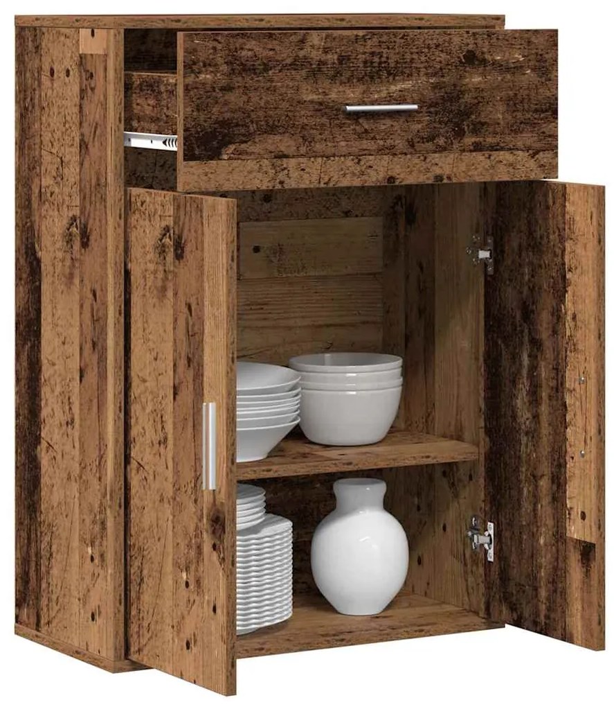 vidaXL Πλαϊνό γραφείο Παλαιό ξύλο 79 x 38 x 80 εκ. Επεξεργασμένο ξύλο