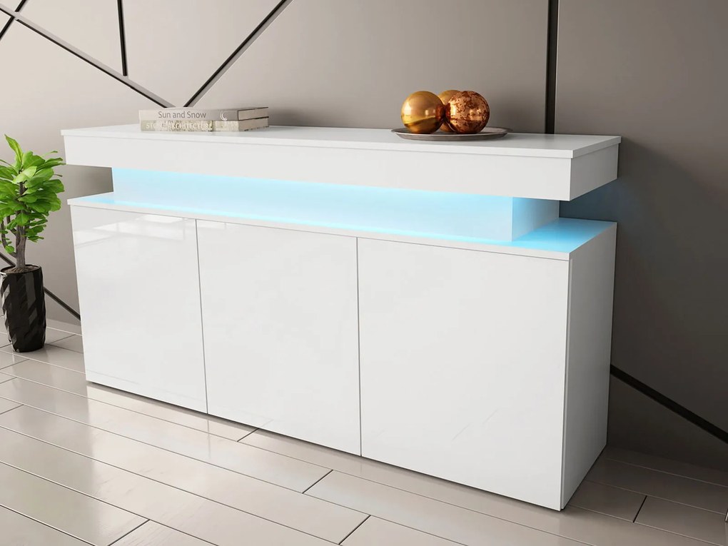 Μπουφές Glossa 160 με LED-Leuko