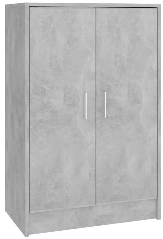 vidaXL Παπουτσοθήκη Γκρι Σκυροδέματος 60 x 35 x 92 εκ. από Επεξ. Ξύλο