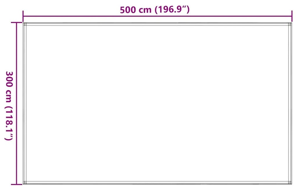 Χαλί Σκηνής Taupe 300 x 500 εκ. 310749