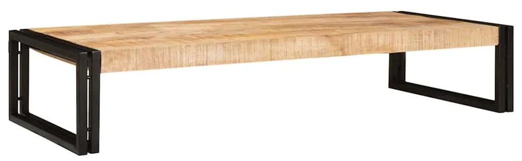 vidaXL Ράφι μπάνιου 120 x 50 x 23 εκ. Στερεό ξύλο μάγκο, σίδηρος