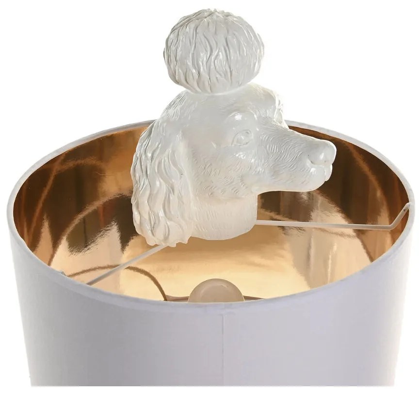 Επιτραπέζιο Φωτιστικό Home ESPRIT Λευκό Χρυσό 50 W 220 V