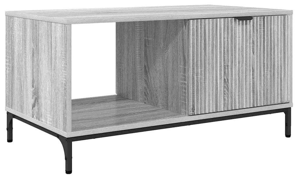 vidaXL Τραπεζάκι σαλονιού Γκρι sonoma 90 x 49 x 46 εκ.