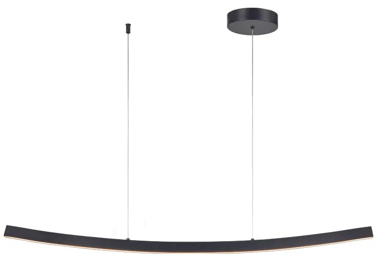 Φωτιστικό Κρεμαστο Aca YL1721LEDPBK NAAVA Μαύρο Ματ (Black Mat) 3000K