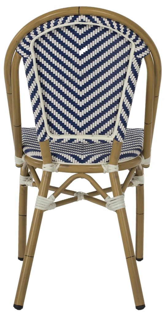 Καρέκλα Bamboo Look Μπλε-Λευκό 46x56x88 Υ Εκ.
