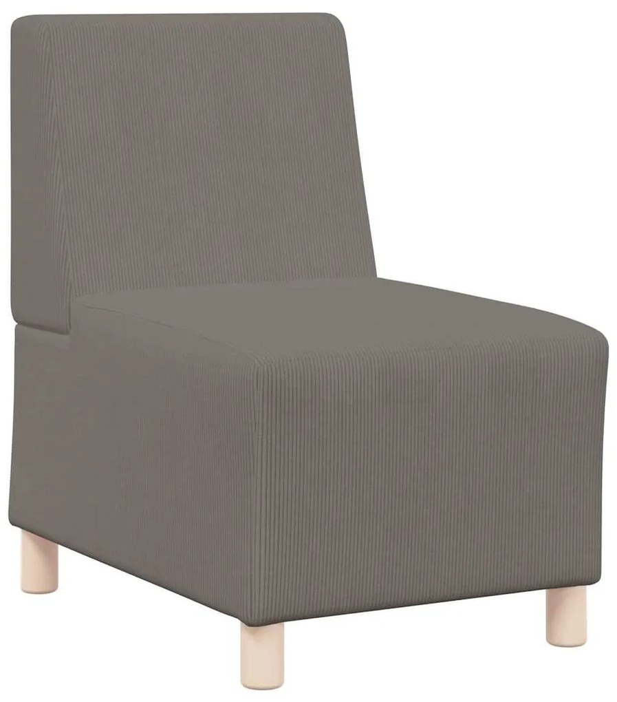 vidaXL Μοναδικός Καναπές χωρίς Χερούλια 2 pcs Ανοιχτό γκρι