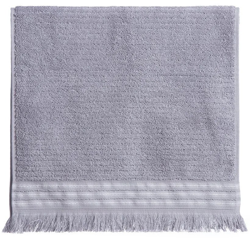 Πετσέτα Satti Grey Nef-Nef Homeware Προσώπου 50x90cm 100% Cotton