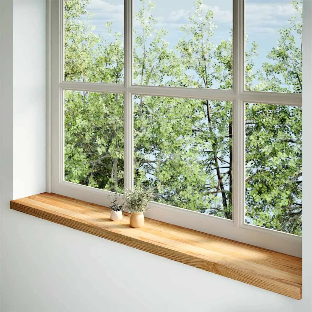 vidaXL Περβάζια παραθύρων 2 τεμ. Αν. Καφέ 160x30x2εκ. Μασίφ Ξύλο Δρυός