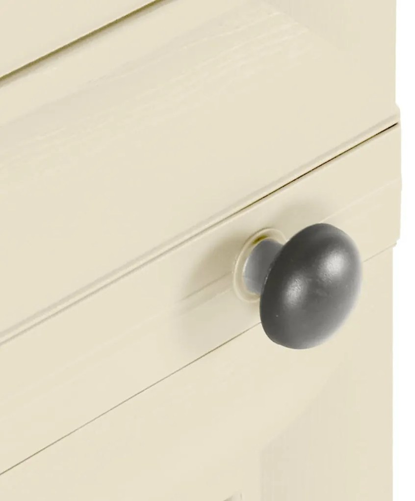 vidaXL Πλαστικό Ντουλάπι Angora Λευκό 40 x 43 x 125εκ. με Σχέδιο Ξύλου
