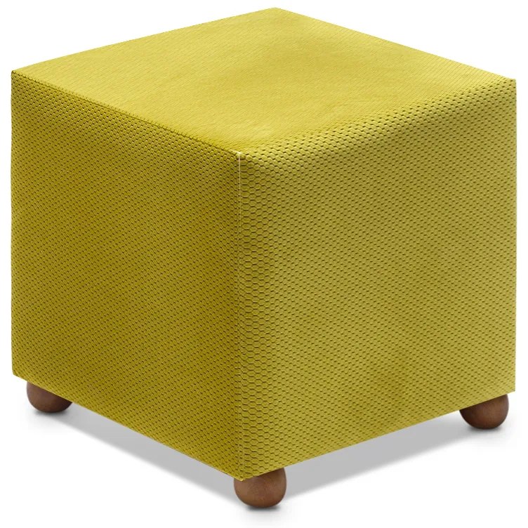 Σκαμπώ Ranma Megapap υφασμάτινο χρώμα λαδί 40x40x40εκ.-GP043-0074,3