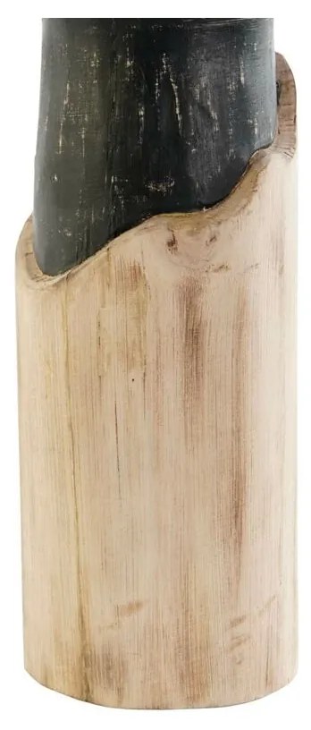 Διακοσμητική Φιγούρα DKD Home Decor Λευκό Καφέ Μαύρο Σκάκι Loft 12 x 12 x 48 cm (x2)