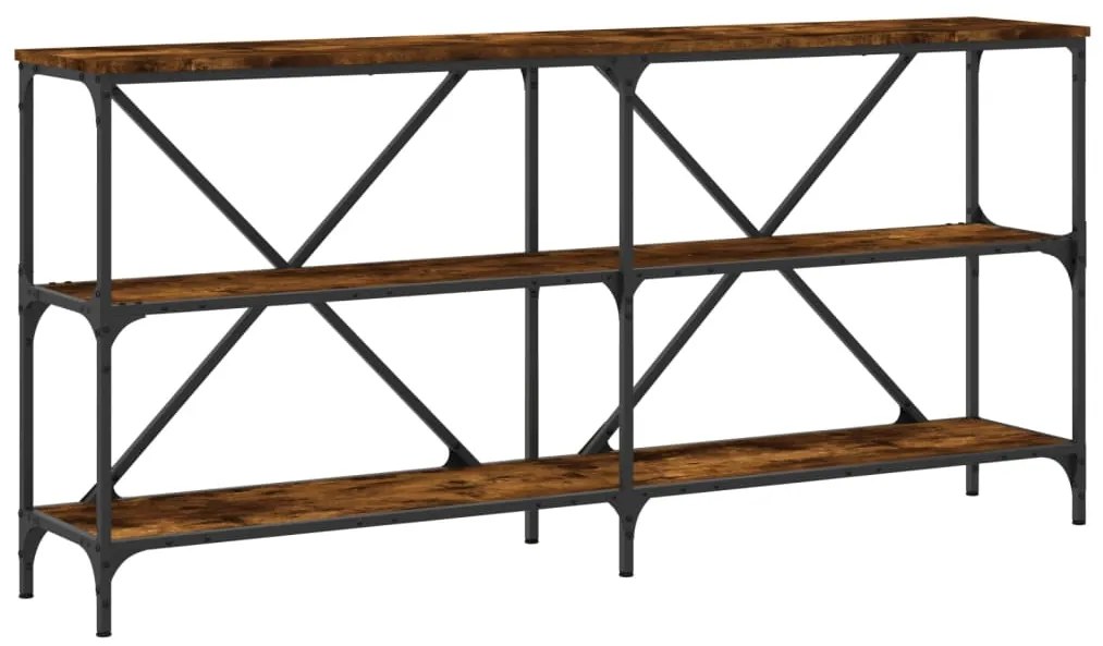 vidaXL Τραπέζι Κονσόλα Sonoma Δρυς 160x30x75 εκ. Επεξ. Ξύλο/Σίδηρος