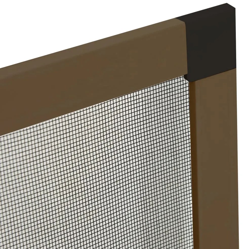vidaXL Σήτα Εντόμων για Παράθυρα Καφέ 80 x 120 εκ.