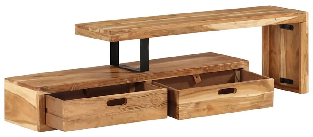 vidaXL Βάση Τηλεόρασης (118-200) x 30x40 εκ. από Μασίφ Ξύλο Ακακίας