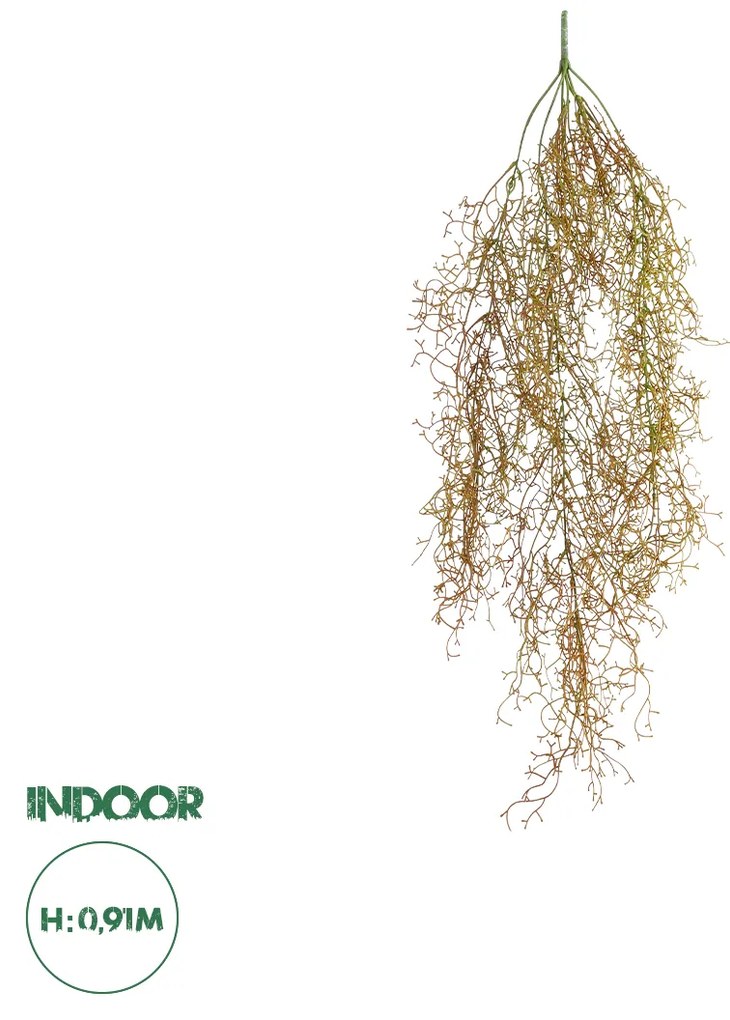 GloboStar® Artificial Garden HANGING AIR GRASS 20816 Τεχνητό Διακοσμητικό Κρεμαστό Φυτό Air Grass Μ22 x Π10 x Υ91cm