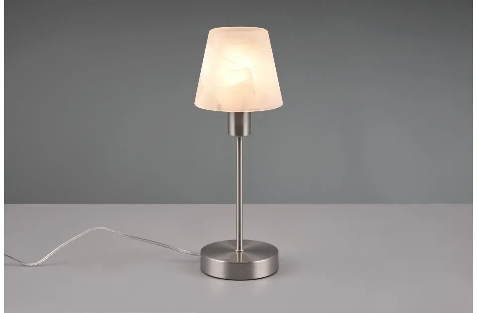 Επιτραπέζιο Φωτιστικό 1xE14 Αφής Luis II Trio Lighting-595700107-Νίκελ Ματ 595700107