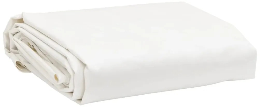vidaXL Μουσαμάς Λευκός 1,5 x 2 μ. 650 γρ./μ²