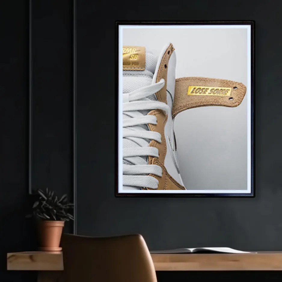 Πόστερ &amp; Κάδρο Golden Sneakers KDS007A 40x50cm  Εκτύπωση Πόστερ (χωρίς κάδρο)