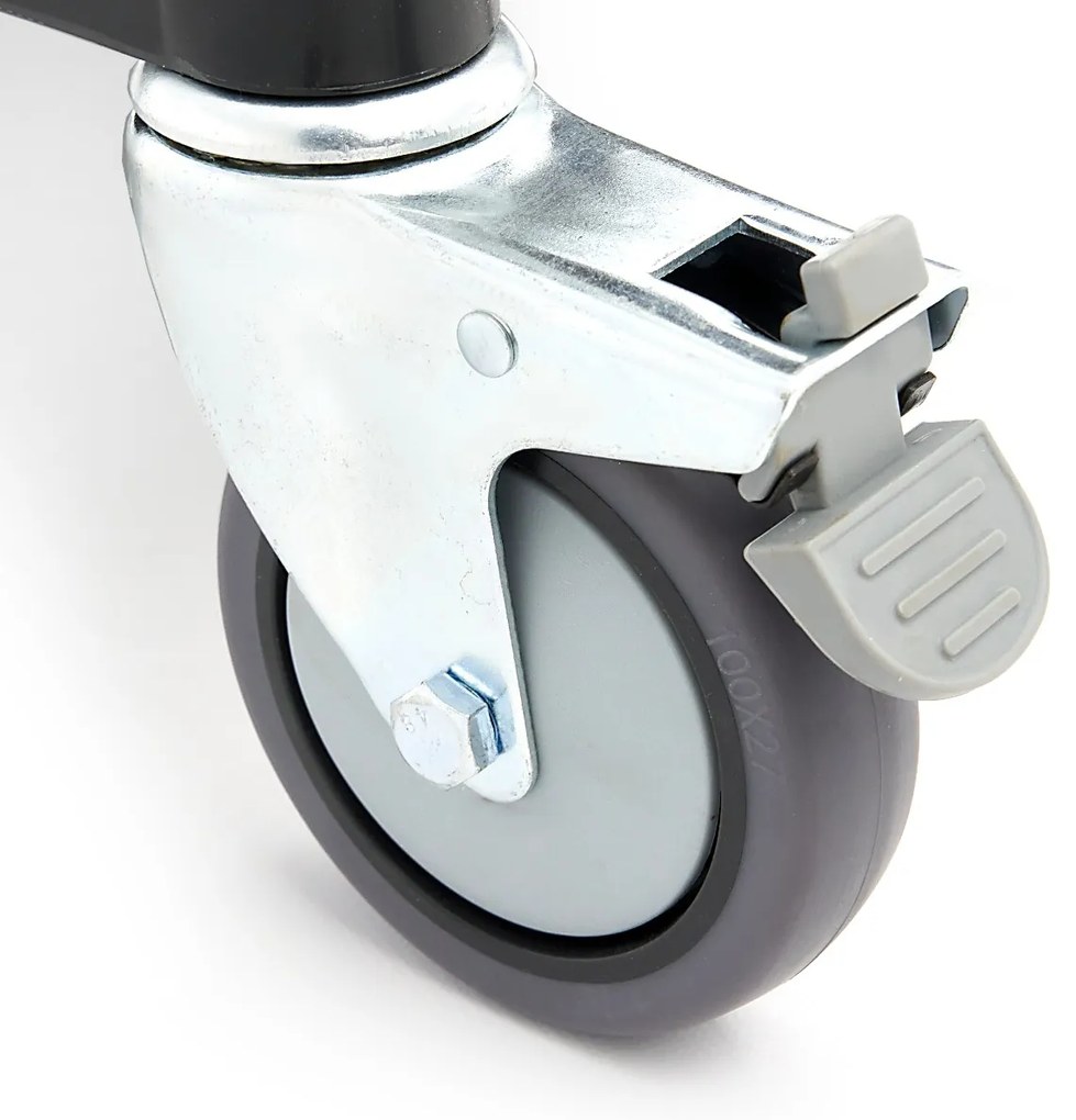 Serving Trolley – 2 Plastic Shelves – 86,5 x 42,5cm