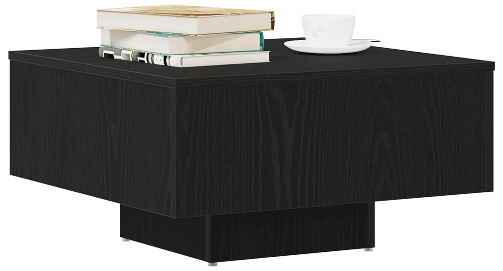 vidaXL Καφέ Τραπέζι Μαύρης Δρυός 60x60x31,5 εκ Φτιαγμένο από Ξύλο