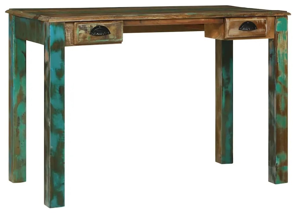 vidaXL Γραφείο γραφής Καφέ 112 x 55 x 76 εκ. Στερεό Ανακτηθέν Ξύλο