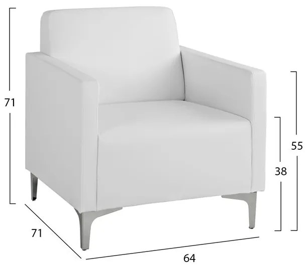 ΠΟΛΥΘΡΟΝΑ NELLIE HM3159.12 ΜΕ ΛΕΥΚΟ PU 64Χ71Χ71Υ εκ. - 0514539 - HM3159.12