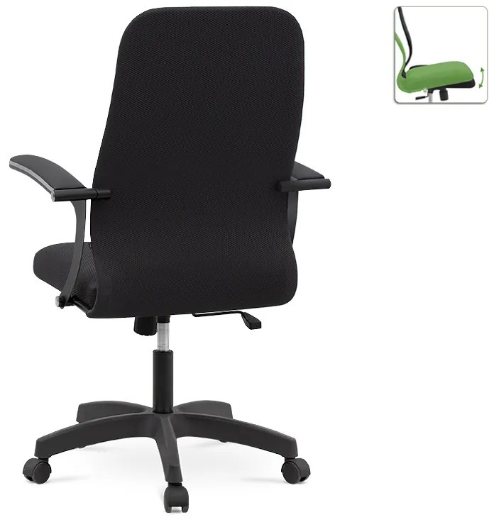 Καρέκλα γραφείου Melani Megapap με διπλό ύφασμα Mesh σε χρώμα μαύρο 66,5x70x102/112εκ.