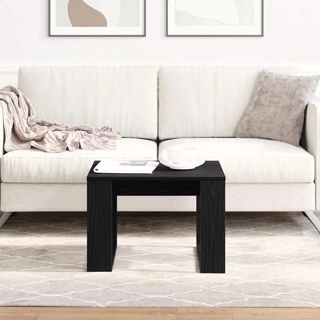 vidaXL Τραπεζάκι σαλονιού Μαύρη δρυς 50 x 50 x 35 cm