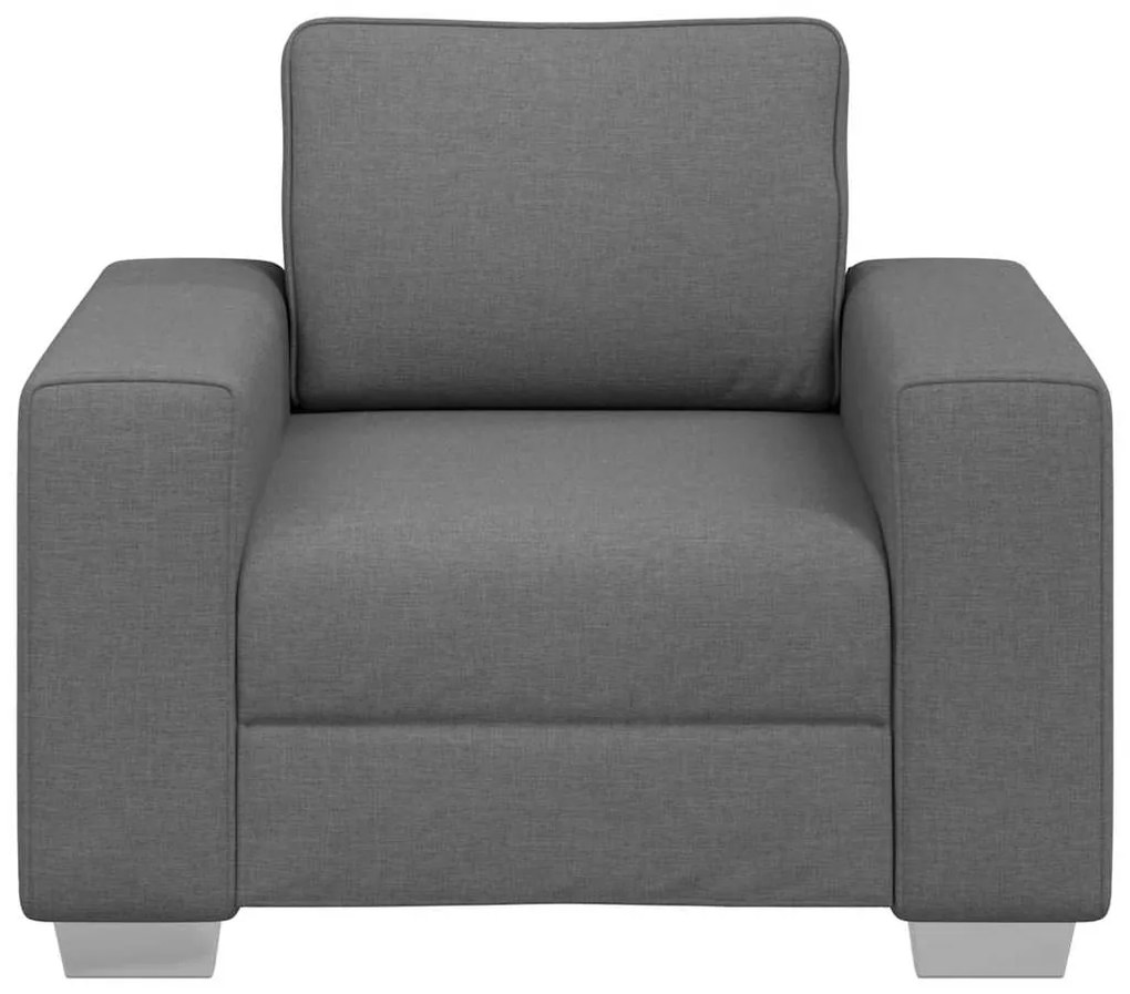 vidaXL Καναπές με μαξιλάρι Σκούρο γκρι 100 x 77 x 82 εκ ύφασμα