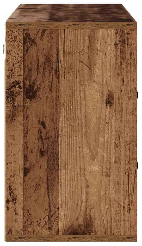 vidaXL Ντουλάπα Παπουτσιών με ράφι Παλιό ξύλο 103 x 30 x 51 εκ.