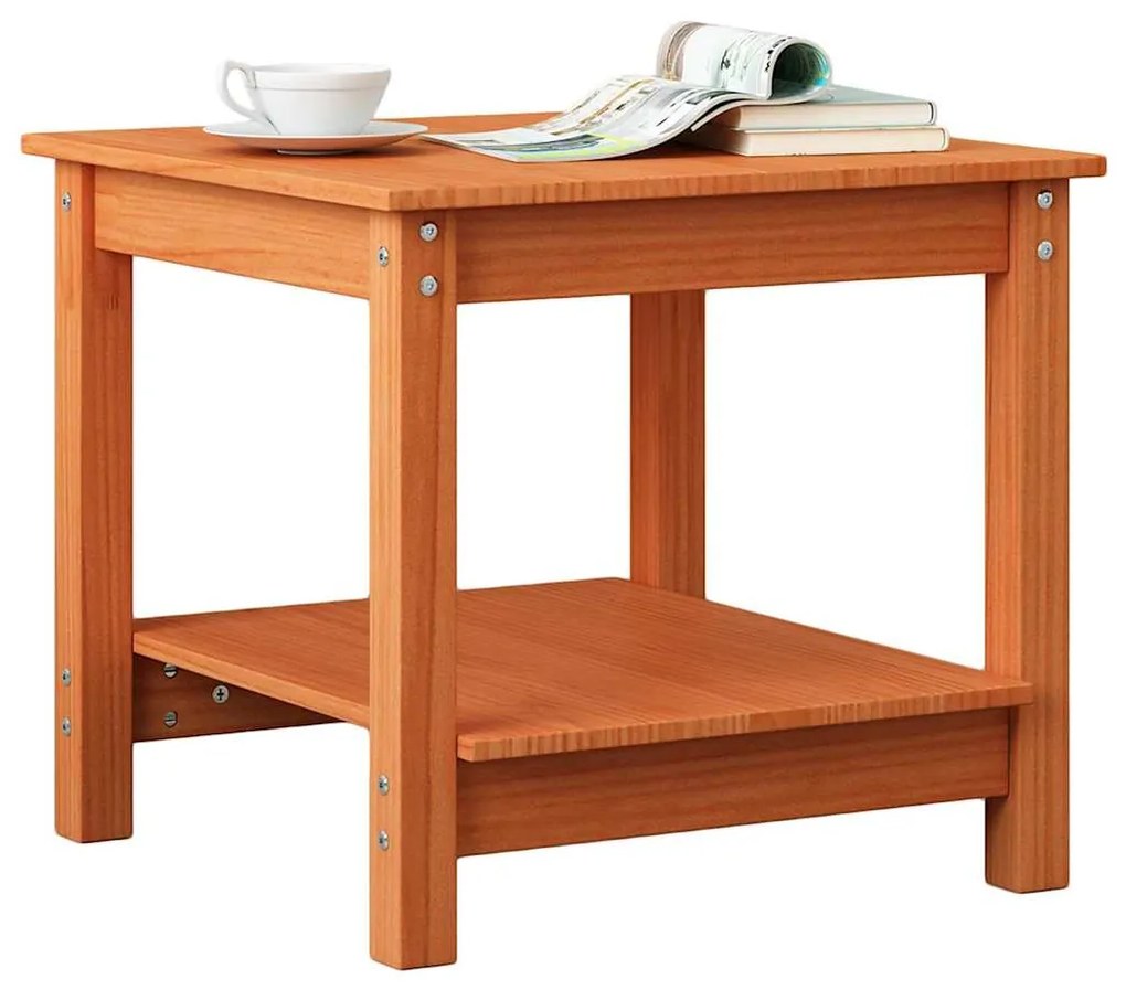 vidaXL Τραπεζάκι σαλονιού Καφέ κεριού 50 x 50 x 45 cm