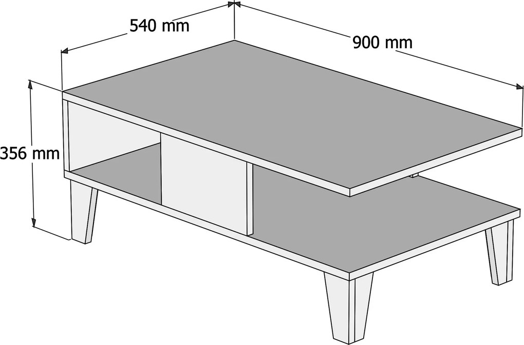 Coffee Table Sumer O2040 Oak
White