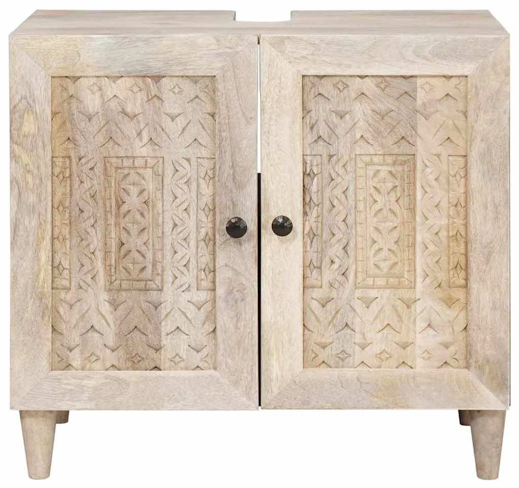 vidaXL Ντουλάπι Μπάνιου Επιτοίχιο με αποθήκευση Λευκό 62 x 33 x 58 εκ.