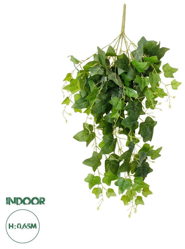 GloboStar® Artificial Garden IVY HANGING BRANCH 20253 Τεχνητό Διακοσμητικό Κρεμαστό Φυτό Κισσός Υ130cm