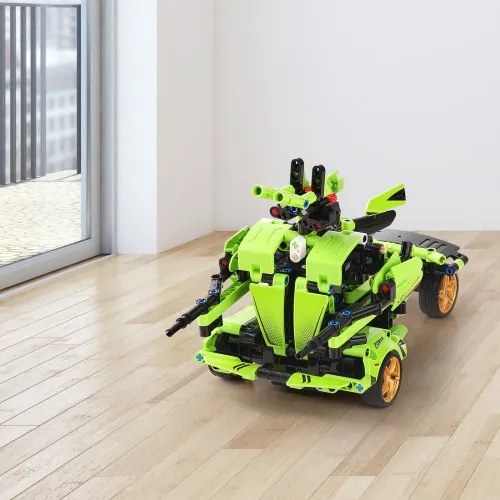 VEVOR STEM Building Toys for Kids 2 in 1 App &amp; Remote Control Car/Robot 461 PCS