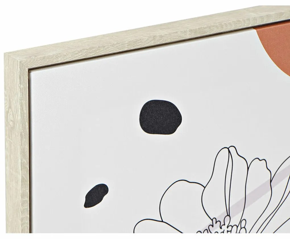 Καμβάς DKD Home Decor πολυστερίνη Καμβάς 40 x 2,5 x 50 cm (4 Τεμάχια)