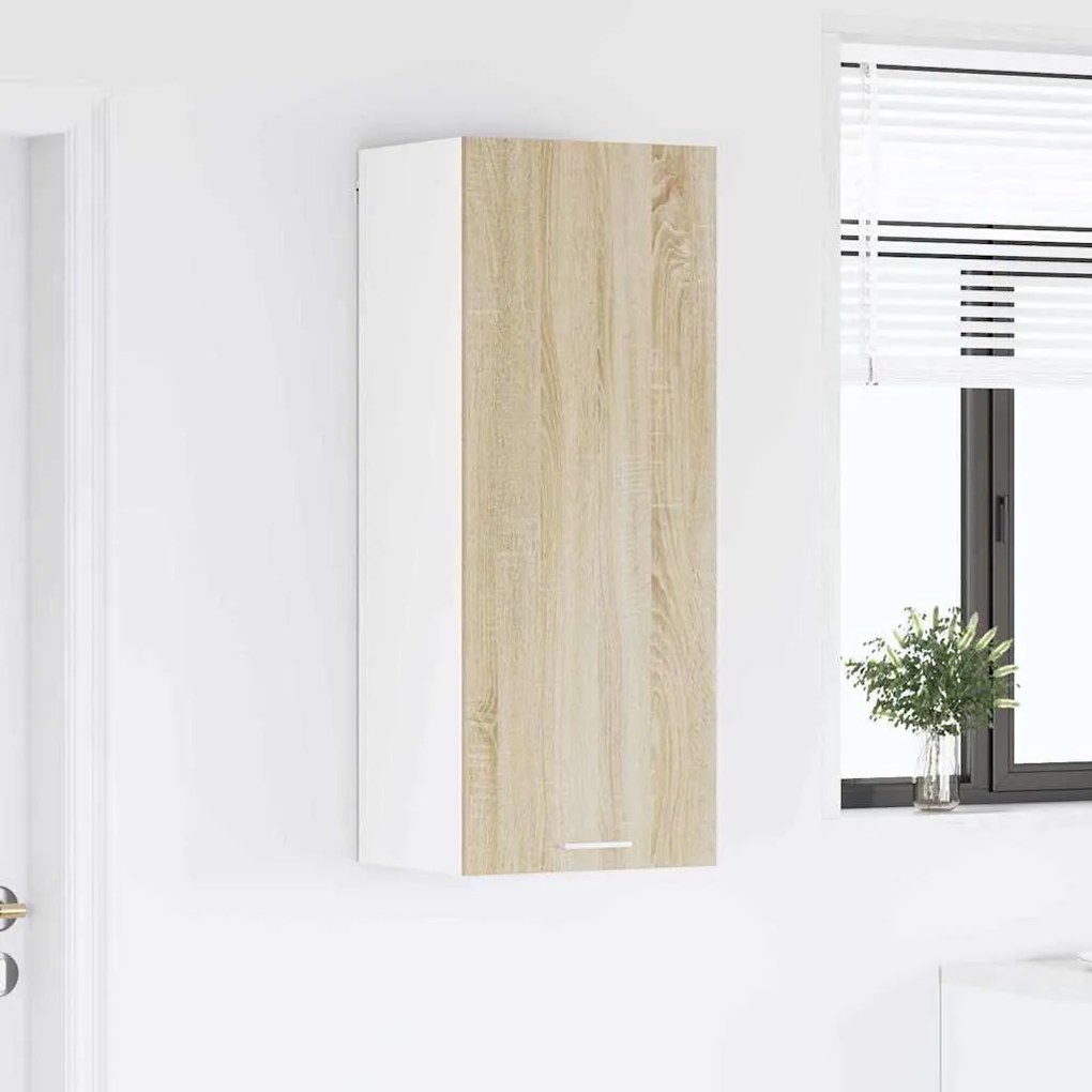 vidaXL Κρεμαστό ντουλάπι με αποθήκευση Δρύς Sonoma 40 x 31 x 100 εκ.