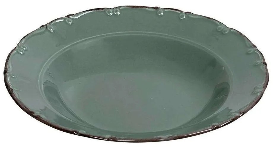 Πιάτο Βαθύ Liana TLU104K6 Φ23cm Green-Brown Espiel Porcelain