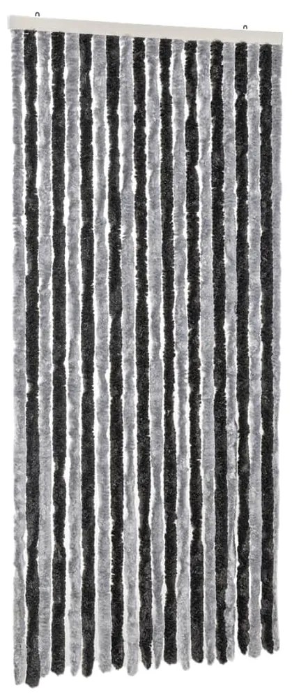 vidaXL Σήτα Εντόμων Γκρι & Μαύρη 100 x 200 εκ. από Σενίλ
