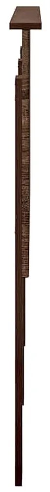 vidaXL Κεφαλάρι με κεφαλάρι Καφέ δρυς 140 cm Επεξεργασμένο ξύλο