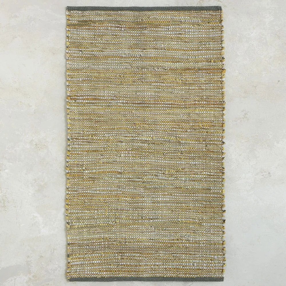 Χαλάκι Κουζίνας Favel 60x130 Brown Nima 60X130cm Βαμβάκι-Δέρμα